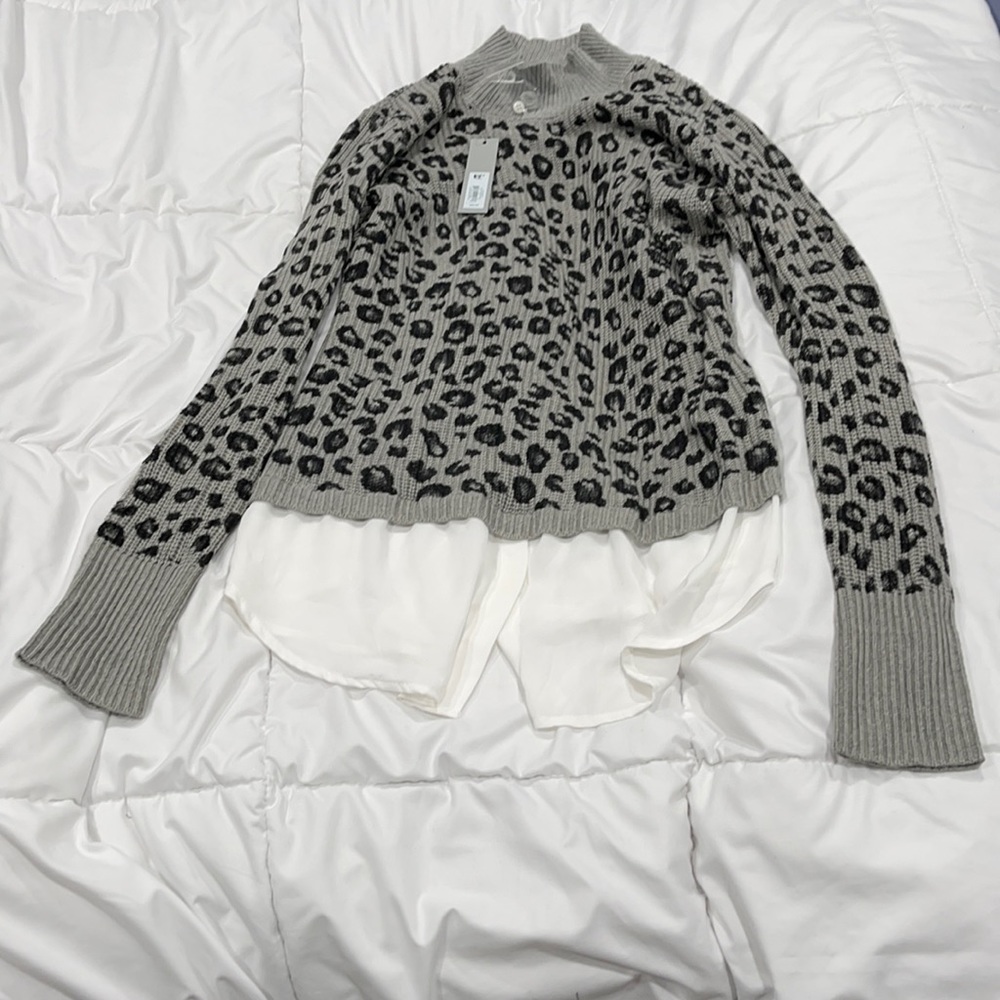 Apt 9 animal print sweater